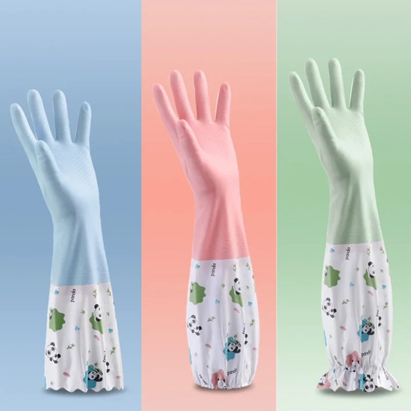 Dish Glove Rubber - 女性用キッチン手袋 - 食器洗い、掃除、洗濯、家事用の耐久性のある拡張防水ゴム手袋 - Comf