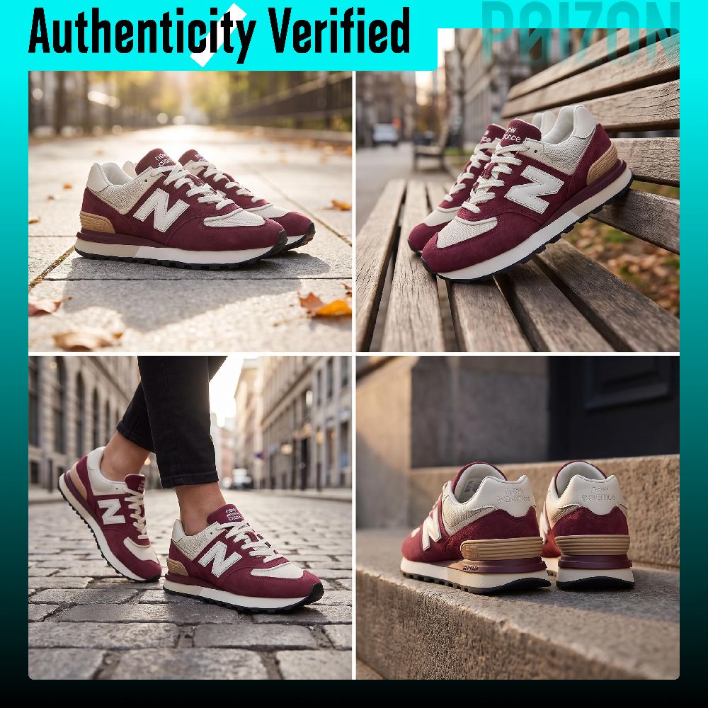 ニューバランス NB 574 レザー、テキスタイル素材、クッ - New Balance Shoes 574 のレビューと価格