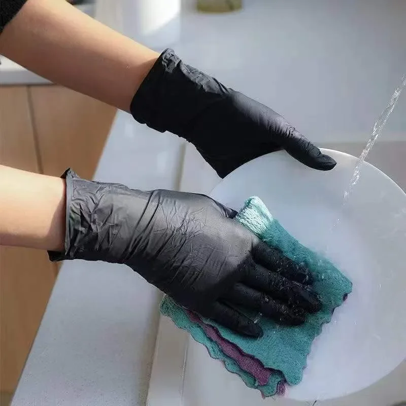 黒 Xl ラテックス手袋 Pvc 手袋使い捨てニトリル手袋家 - Latex Disposable Glove のレビューと価格