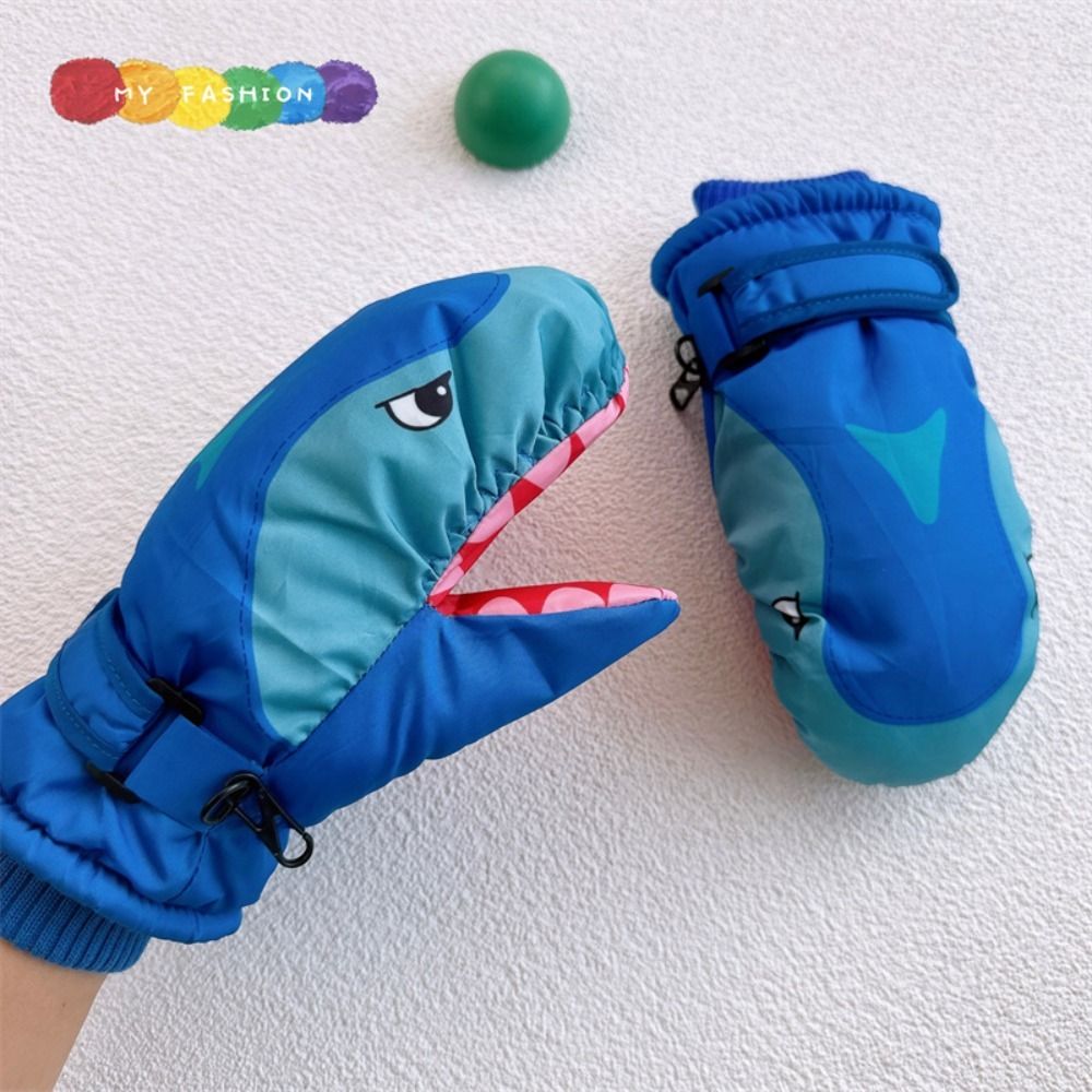 滑り止め加工の、かわいいデザインの子供用スキーグローブ。暖か - Ski Glove Waterproof のレビューと価格