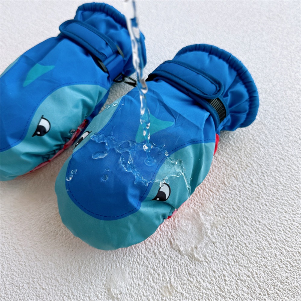 滑り止め加工の、かわいいデザインの子供用スキーグローブ。暖か - Ski Glove Waterproof のレビューと価格