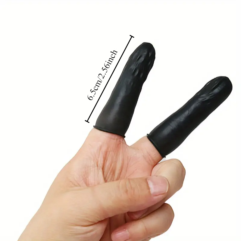 200 個マルチカラー使い捨て指サック滑り止めラテックスパウ - Latex Disposable Glove のレビューと価格