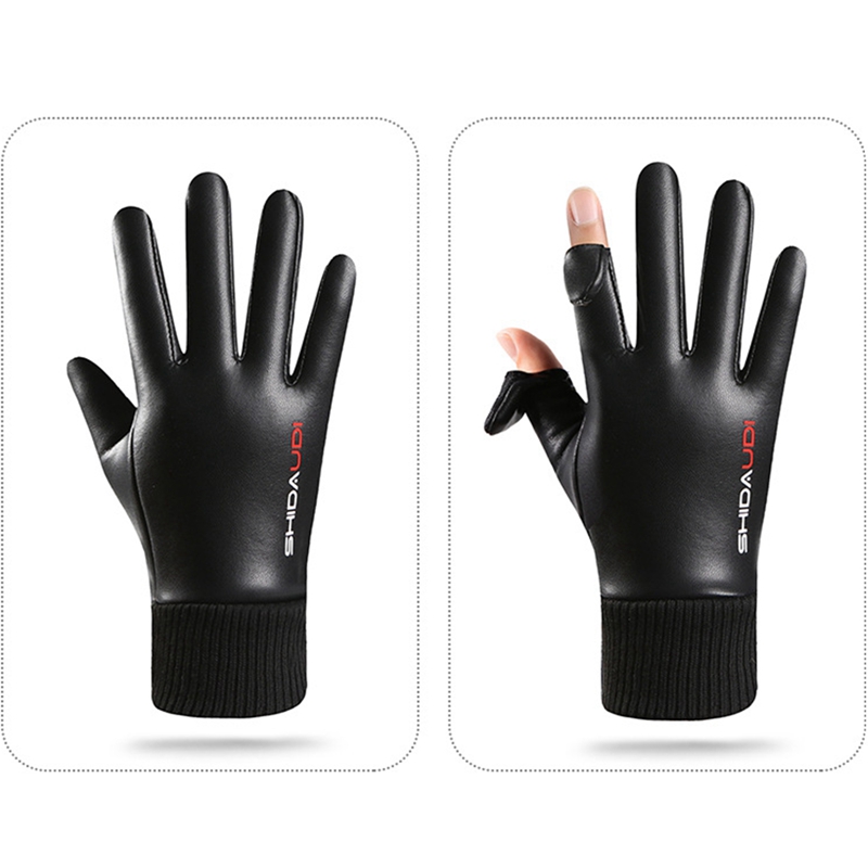 男性用バイク用グローブ、サイクリング用グローブ。PUレザー製 - Ski Glove Waterproof のレビューと価格